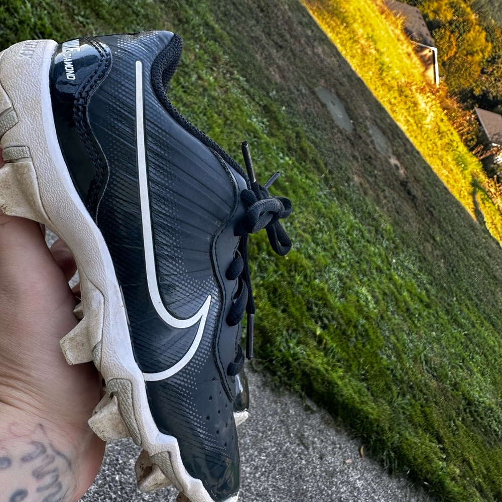 Nike Black and White Soccer Cleats